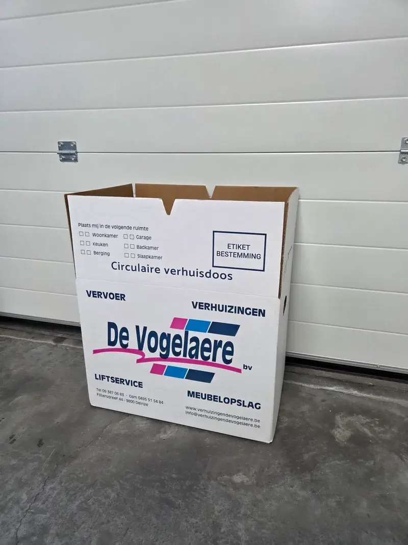 Automatisch sluitbare verhuisdoos